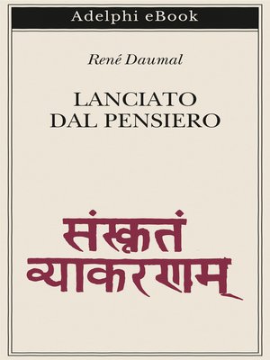 cover image of Lanciato dal pensiero